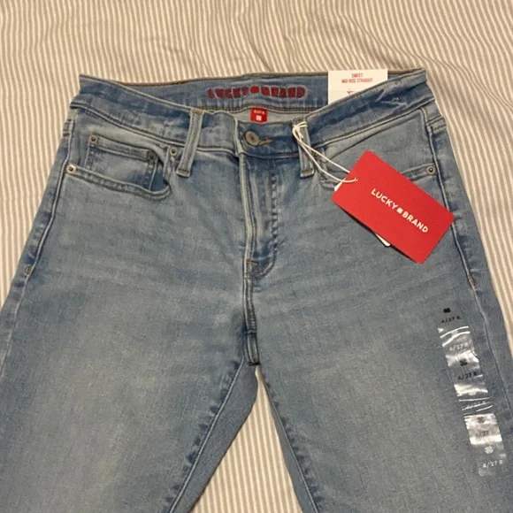 Lucky Brand Light Blue Straight Leg Jeans - Picture 3 of 6